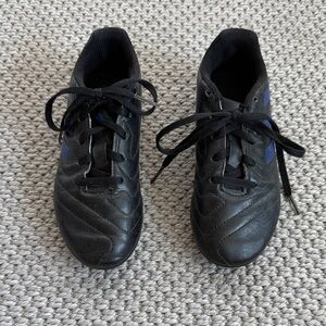 Black and Blue Boys Adidas Soccer Cleats